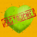 Coeur cactus: "Pas touche!"
