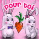 Lapins amoureux "Pour toi"